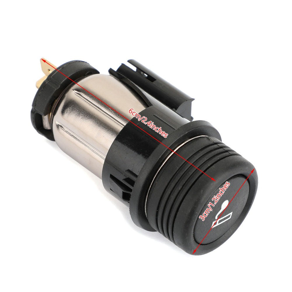 12V Cigarette Lighter Plug + Socket For Ford Focus Fiesta Transit 98AG15K047AD