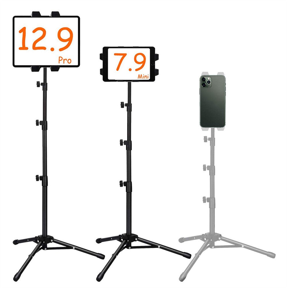 Heavy Duty Universal Floor Tablet Tripod Stand Adjust iPad Pro 4.7-12.9" Meeting
