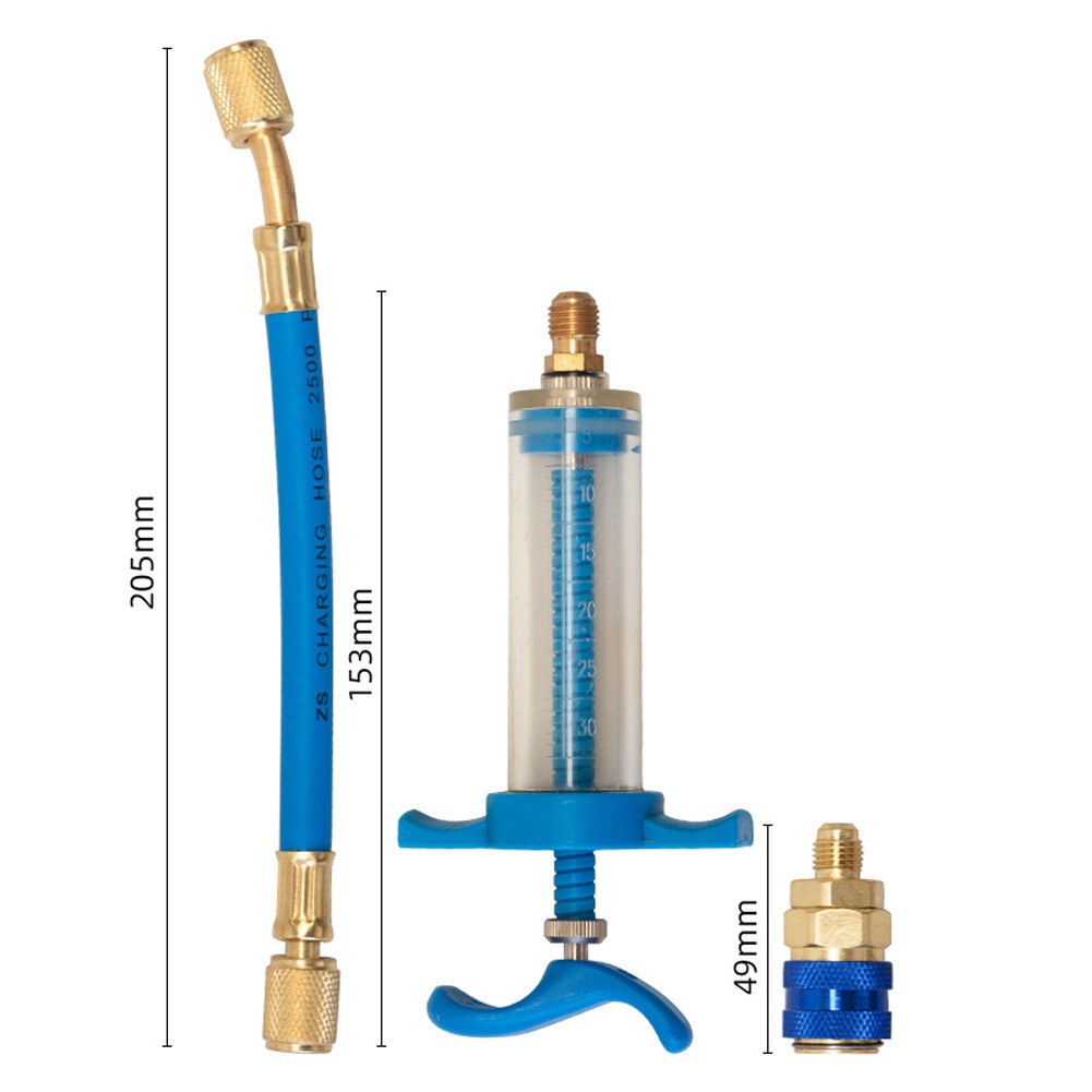 For Air Conditioning Professional Oil Dye Injector A/C R134a 1oz Injection Tool