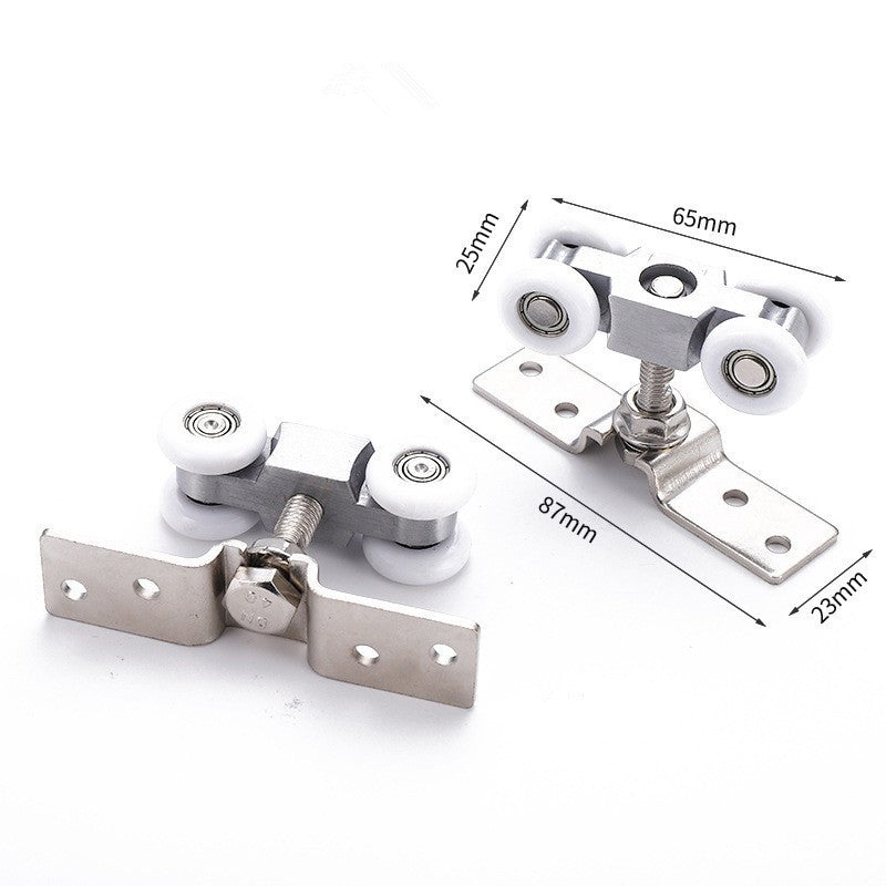1 Pair Sliding Door Track Hanging Rail Residential Commercial Door Hardware