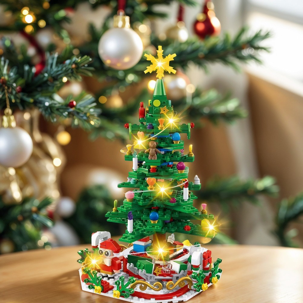 24pcs Advent Calendar 2025 Christmas Tree Building Set Boxes Countdown Block UK