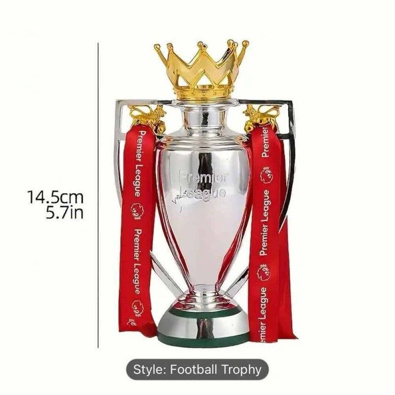 For Premier League Trophy Replica Mini Football Statue Award Decor Gift 15cm