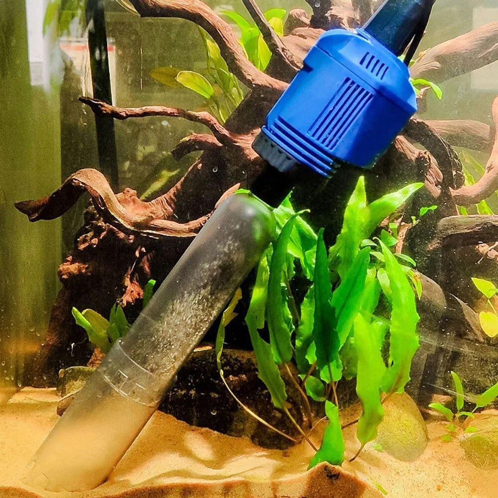 Aquarium Gravel Battery Fish Tank Vacuum Siphon Syphon Cleaner Filter Pump