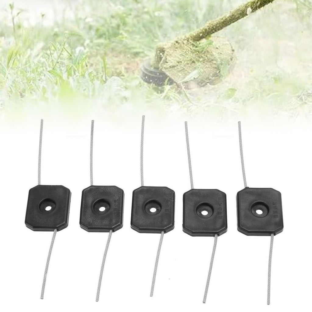 Steel Wire Trimmer Head, 5pcs 150mm Trimmer Line Grass Cutting Head Solid Black