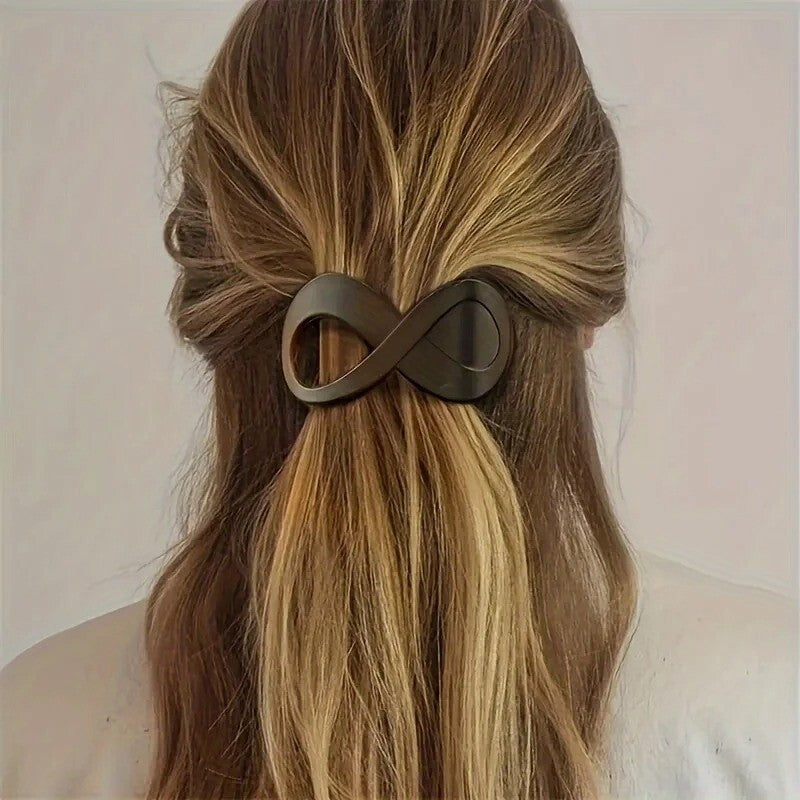 4PCS Flat Hair Clips for Thick Thin Hair, Round Lay Down Claw Clips for Women