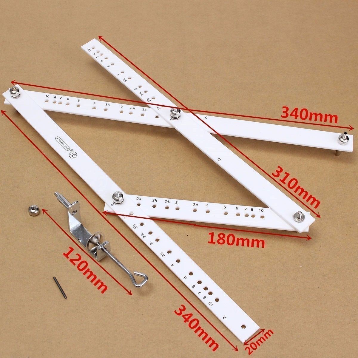 Artist Pantograph Copy Drawing Reducer Enlarger Drawing Tool 34Cm Art Cra F3 UK