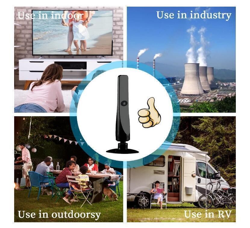 Wavemax Indoor TV Antenna Booster Signal Amplifier Fit Smart TV UK Household