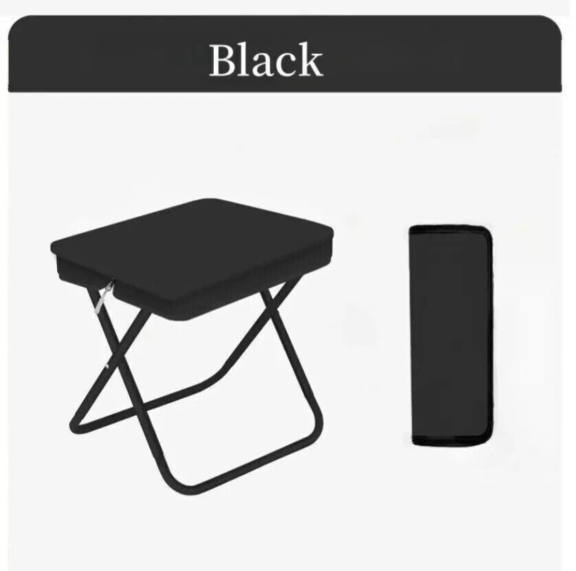 FOLDING STOOL Camping Chair Seat Portable Mini Stool Outdoor Picnic Fishing BBQ