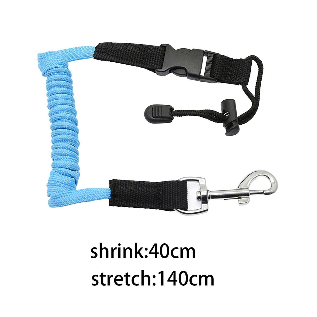Kayak Paddle Leash Lightweight Fishing Accessories Coiled Lanyard Rope for