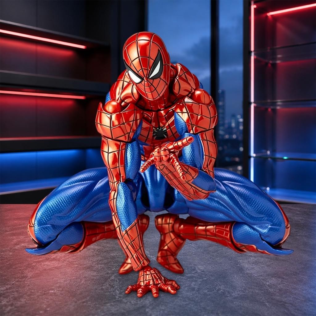 For Kaiyodo Revoltech Amazing Yamaguchi Spiderman Ver.2.0 Action Figure Boxed