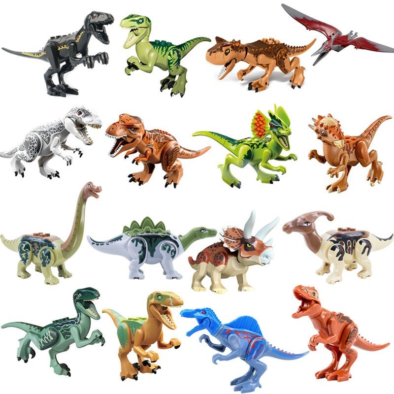 20Pcs Dinos fit Jurassic World Lego Dinosaur Tyrannosaurus TRex Park Raptor