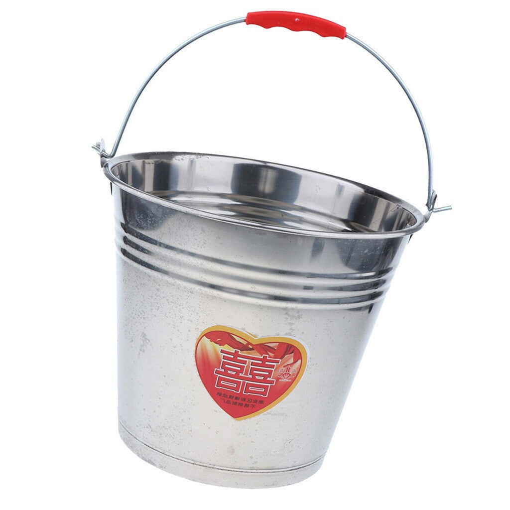 Stainless Steel Multi Use Bucket Water Milk Storage Carry Container Pail 20L