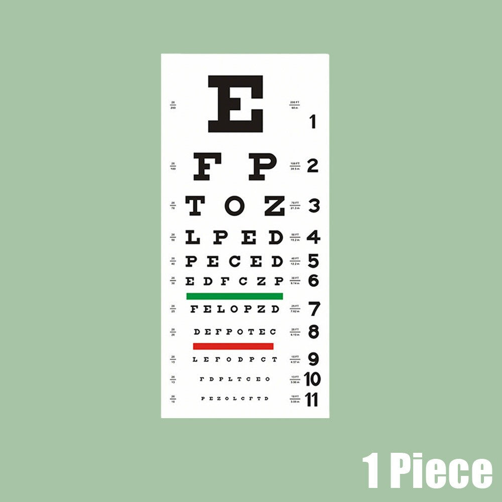Snellen Eye Chart, Eye Charts 20 Feet Low Vision Eye Test Charts for Eye Exams