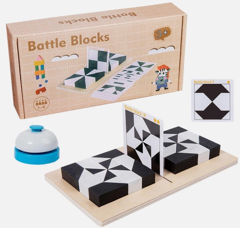 Kids Building  & Brain Teaser Game For 2 Player Building Blocks Battle Blocks UK