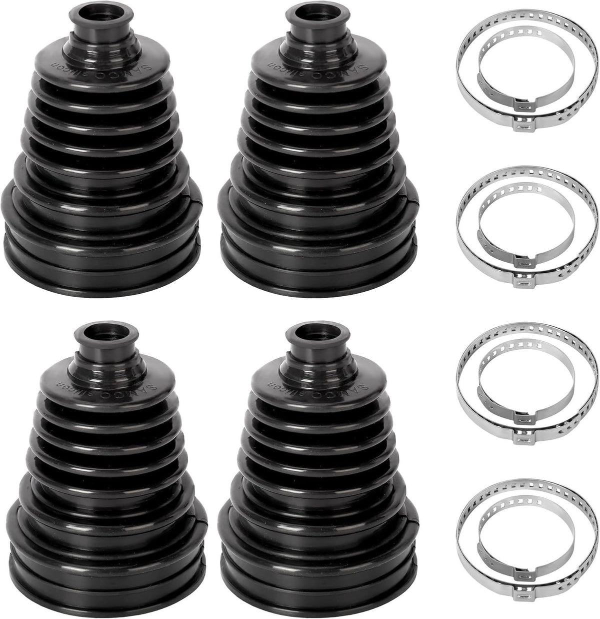 4 CV BOOT KIT STRETCHY UNIVERSAL FIT DRIVE SHAFT GATOR JOINT BOOT STRETCH QTY x4