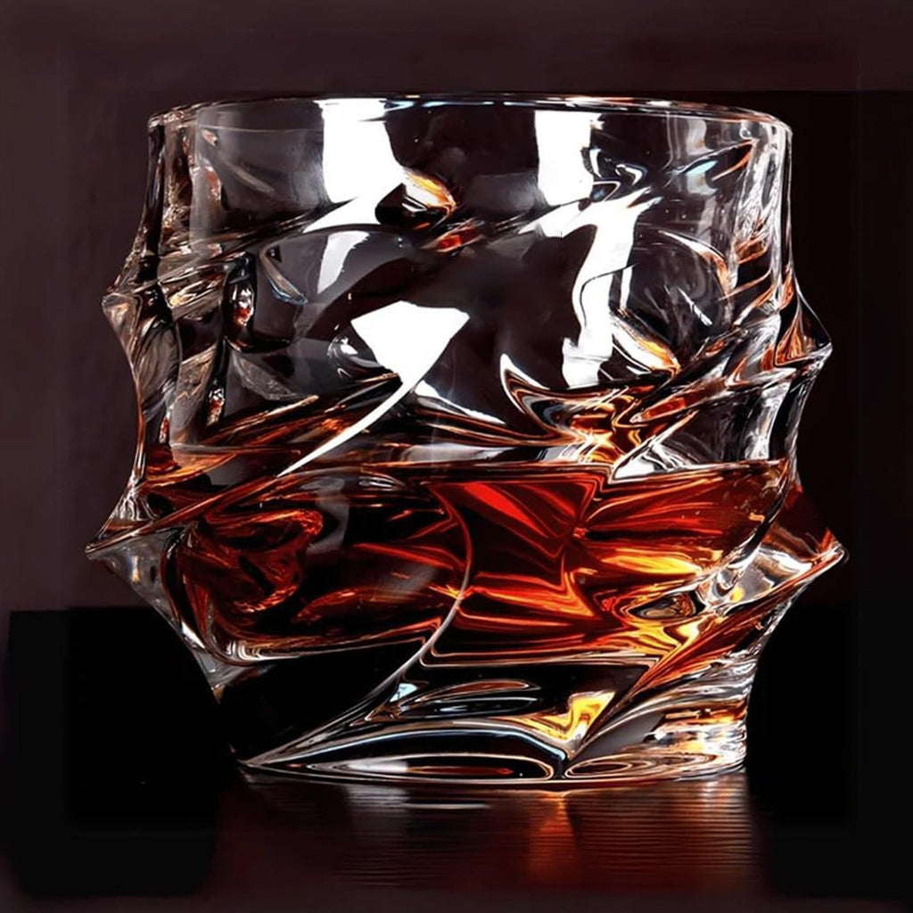 Tsuki Glass Whiskey Glasses Japanese Crystal Whisky Glass Heavy Thick Bottom