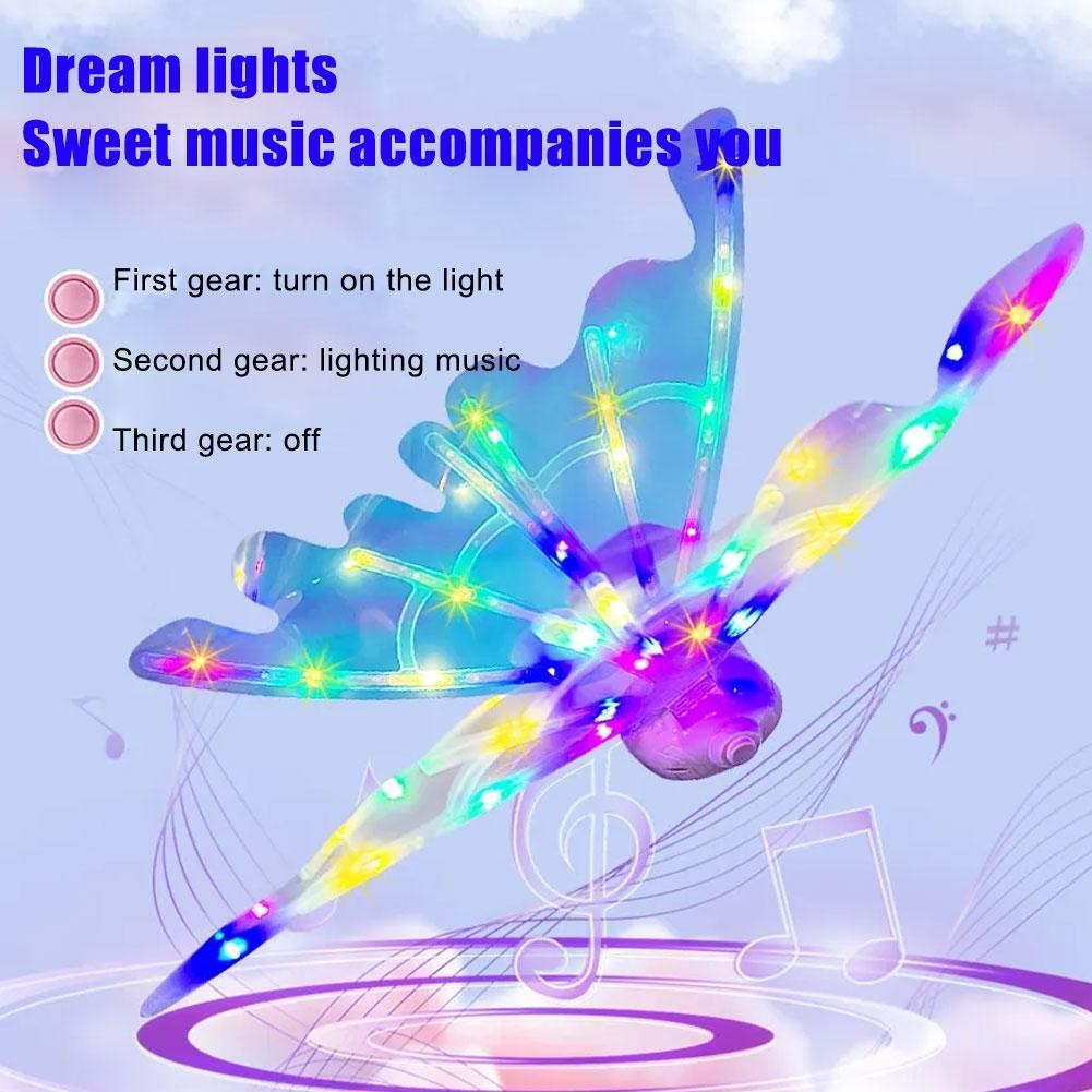 Electric Angel Wing Flapping Butterfly Wing LED Fairy Wing Costume for Kid