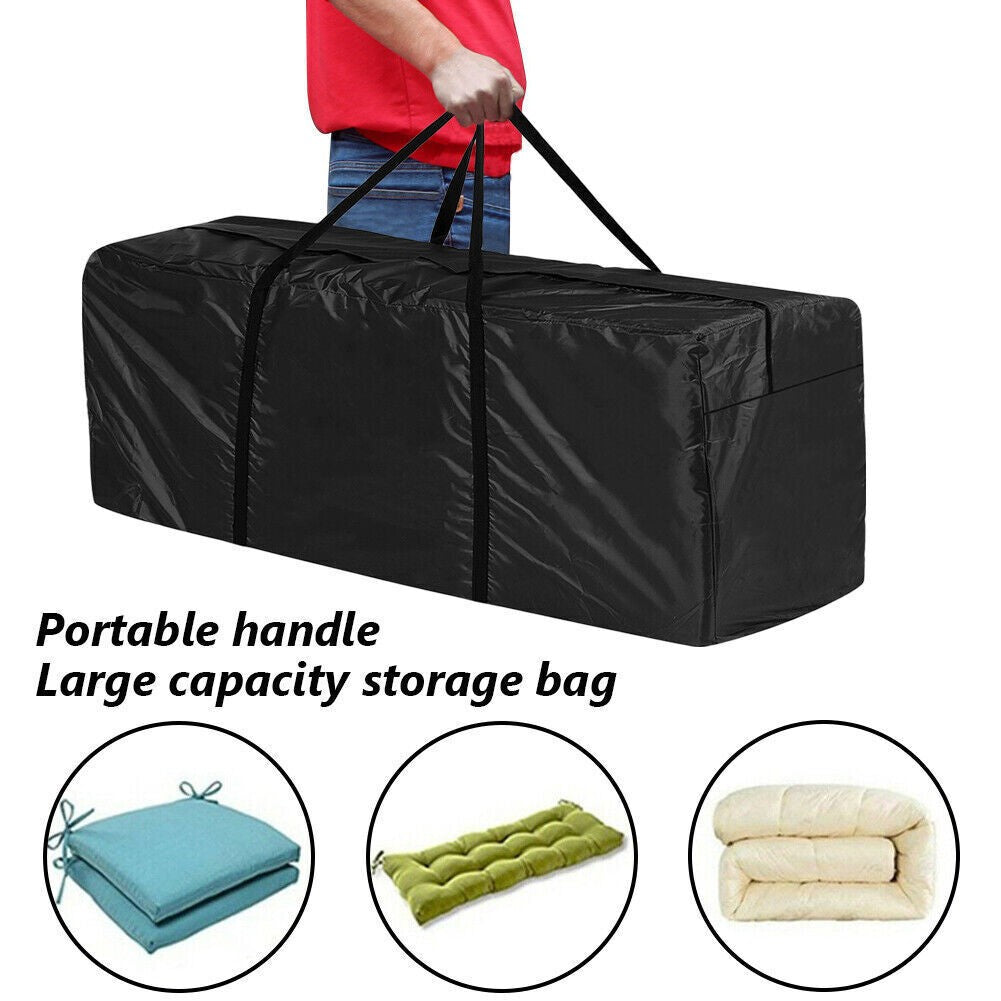 Extra Large Zipped Waterproof Garden Furniture Cushion Storage Bag Heavy Duty