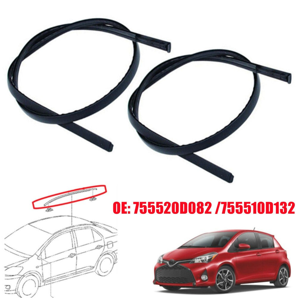 2× For Toyota Yaris Hatchback 2014-2018 Left & Right Side Roof Drip Moulding UK