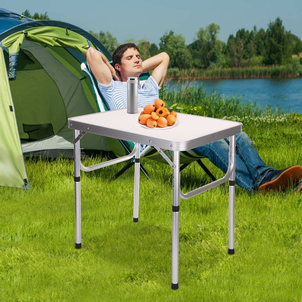 Aluminium Folding Camping Table Outdoor BBQ Picnic Kitchen Carry Desk