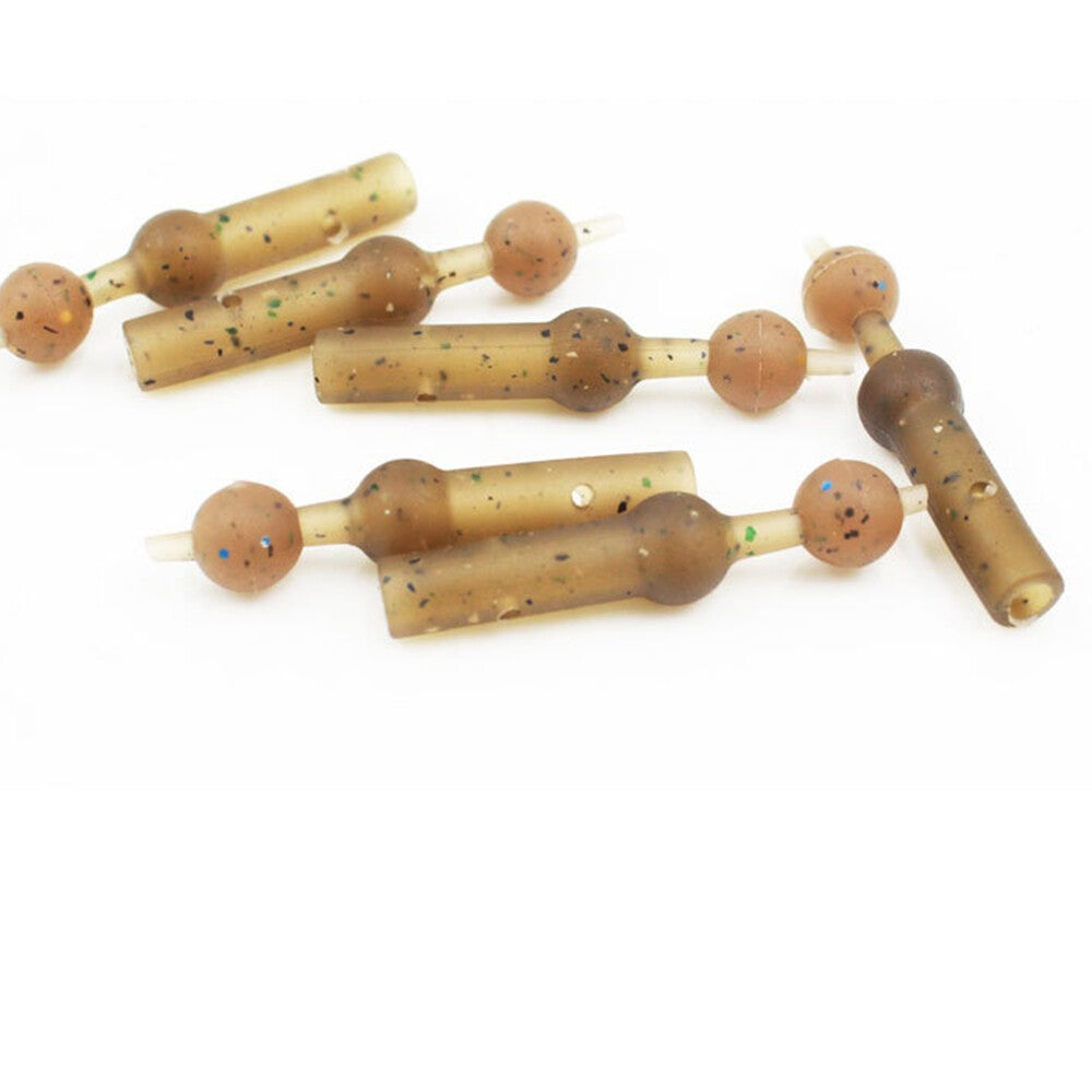 10pcs Helicopter Sleeve Bead Hair Rig Making Bead Terminal Carp Fish Heli Sleeve