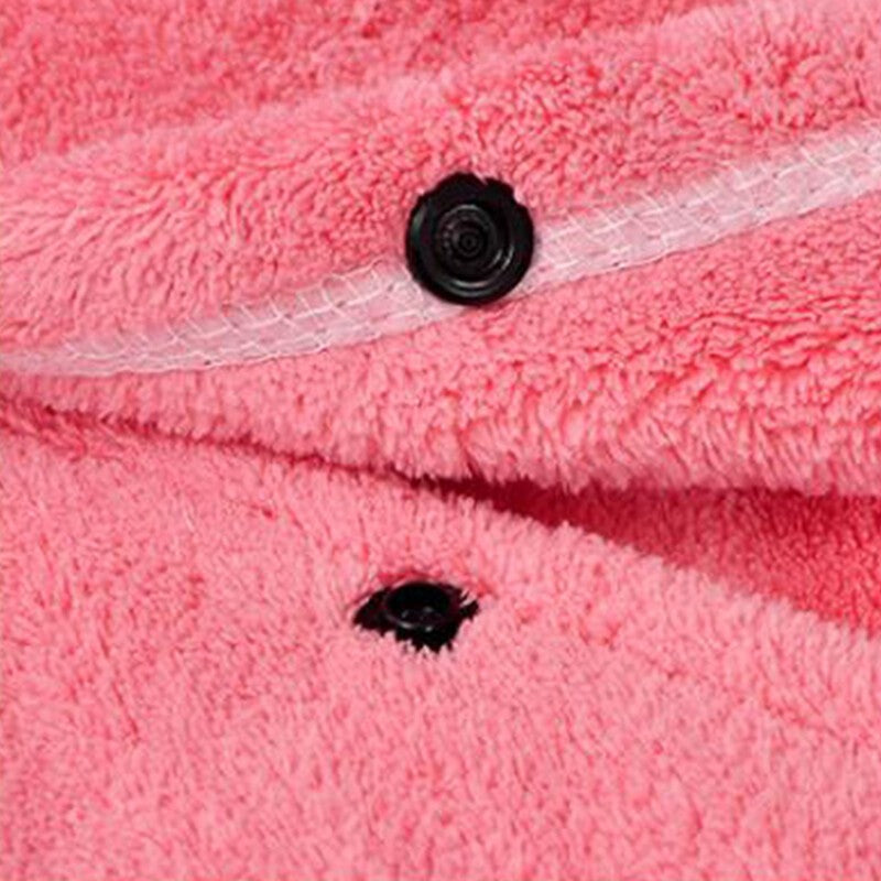 Women Microfibre Wearable Soft Bath Towel Robe Cloak Hooded Shower Swimming Wrap
