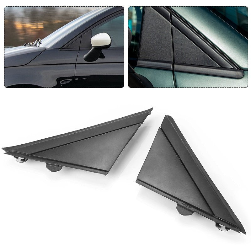 Left+Right Door Side Mirror Quarter Triangle Cover Trim For Fiat 500 2008-2019