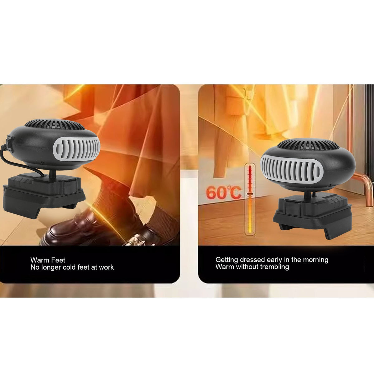 Battery Powered Portable Heater For Camping Garage Indoor Outdoor