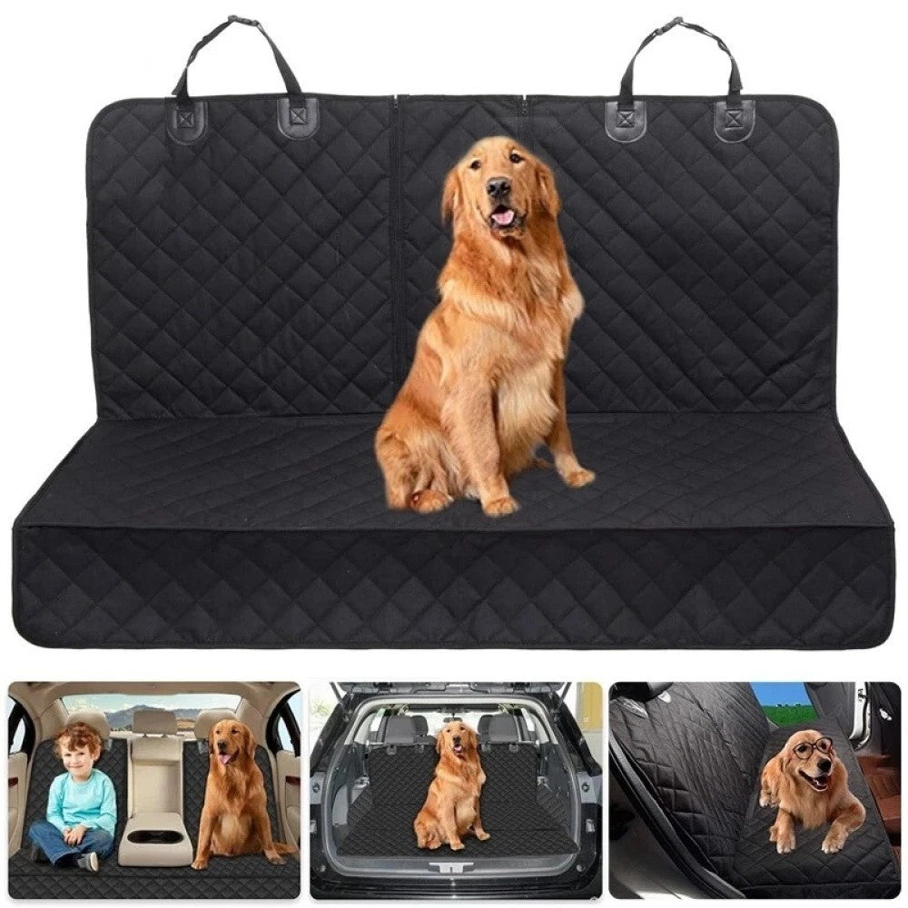 Car Rear Back Seat Cover Pet Dog Protector Mat Non-slip Waterproof Cushion UK