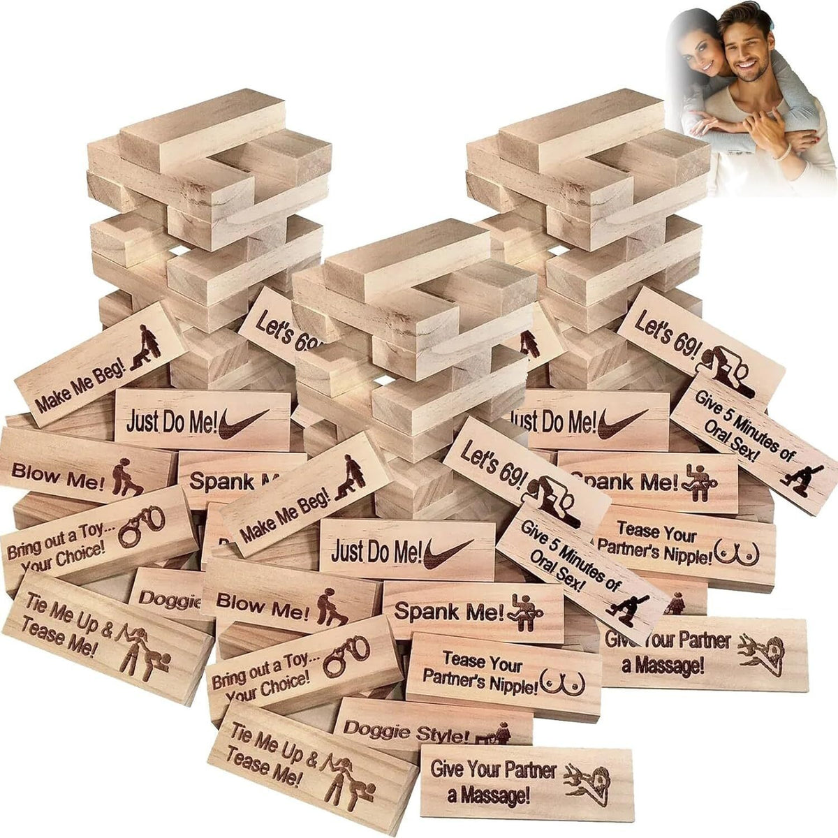 Super Naughty Block Tower Game For Adults Couple Activities & Date Night Ideas