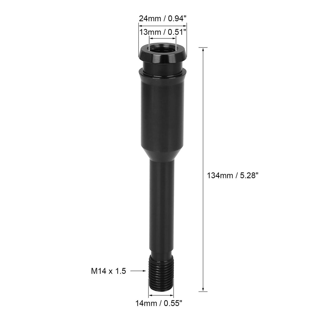 Car Gear Stick Shifter Lever Straight Extension Black for VW T4 1990-2003