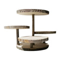 Wood Rustic Cake Stand Decor Display Holder For Wedding Party O8R V0K5