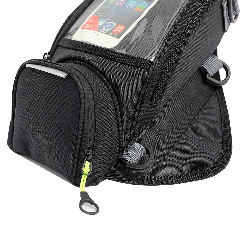 Waterproof Motor Tank Bag Black Oil Fuel Tank Magnetic Motorbike Motorcycle Bag