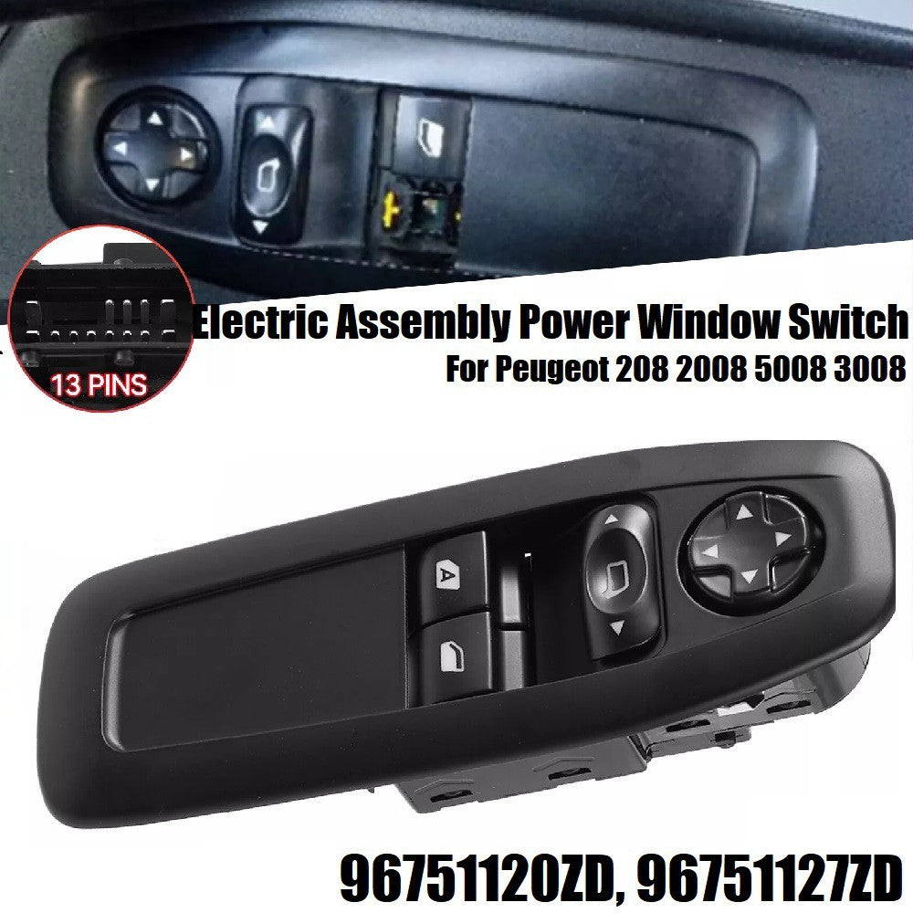 Electric Assembly Power Window Switch 96751127ZD LHD for Peugeot 208 2008 5008