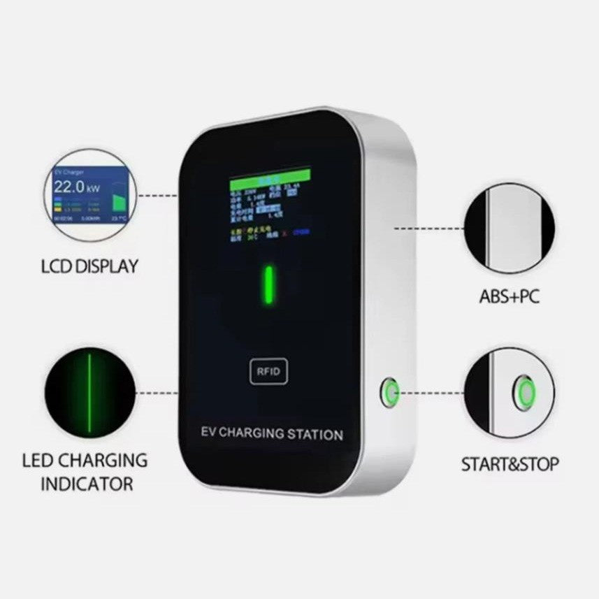 32A 7KW EV Charger Type 2 Electric Car Charging Station With 5M Cable UK