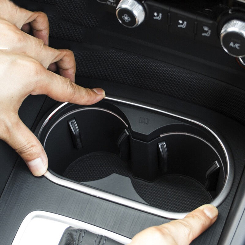 Fit For Audi A3 8V 2013-2017 Inner Accessories Water Cup Holder Frame Cover Trim
