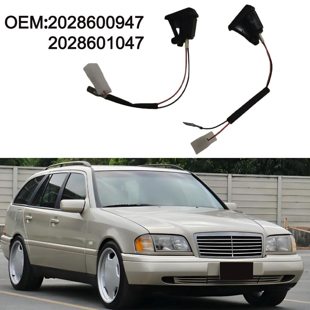 For Mercedes-Benz Heated Washer Nozzle OEM 2028600947 Replacement Installation