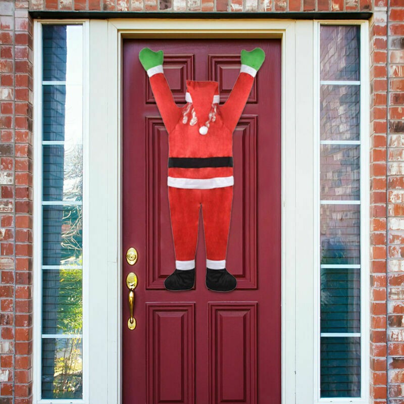 Claus Xmas 42" Props Climbing Christmas Hanging Window Decoration Santa Outdoor