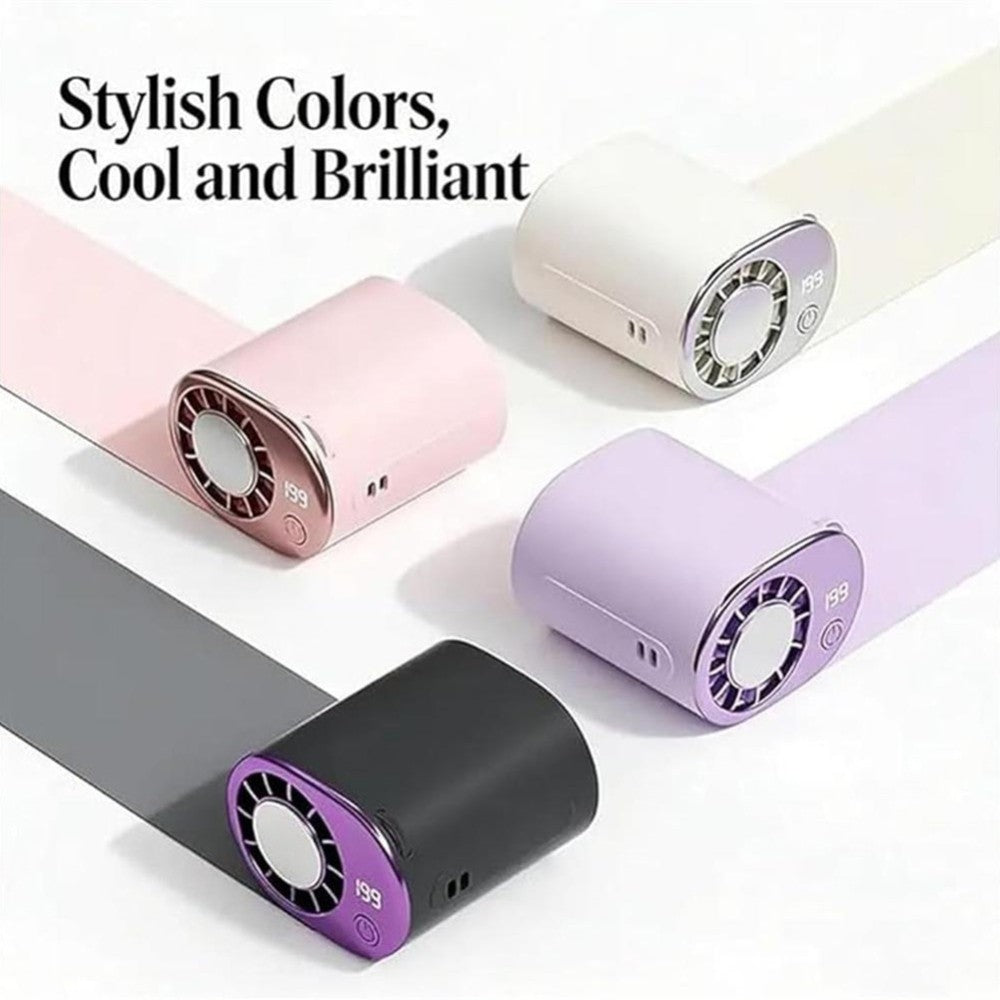 2026 Car Clip on 360° Air Conditioner Fan with LED Display,USB Rechargeable Fan