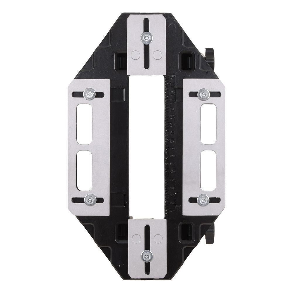 Wooden Door Hinge Jig Lock Guide Plate Router Bit Woodworking Slotting Locator