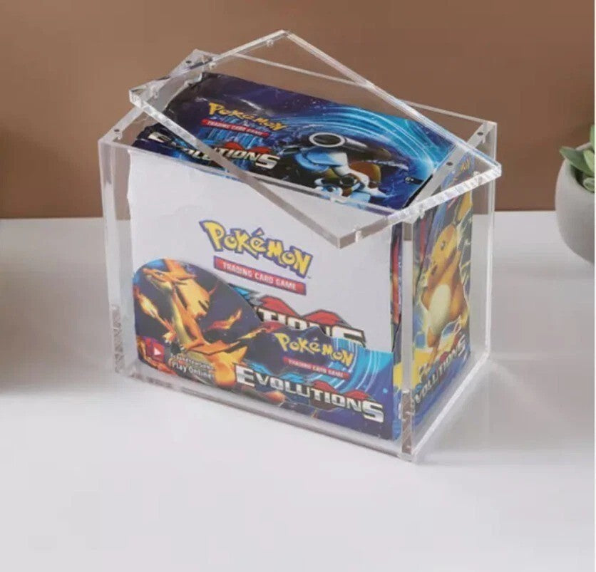 Pokemon TCG Booster Box Premium Acrylic Display Case ☀️ UV+ Protection 5MM
