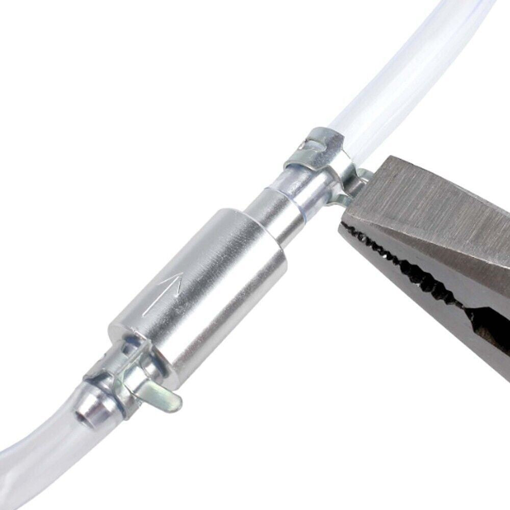 Clutch Brake Bleeder Hose Line One Way Check Valve Tube Bleeding Tool Kit Sliver