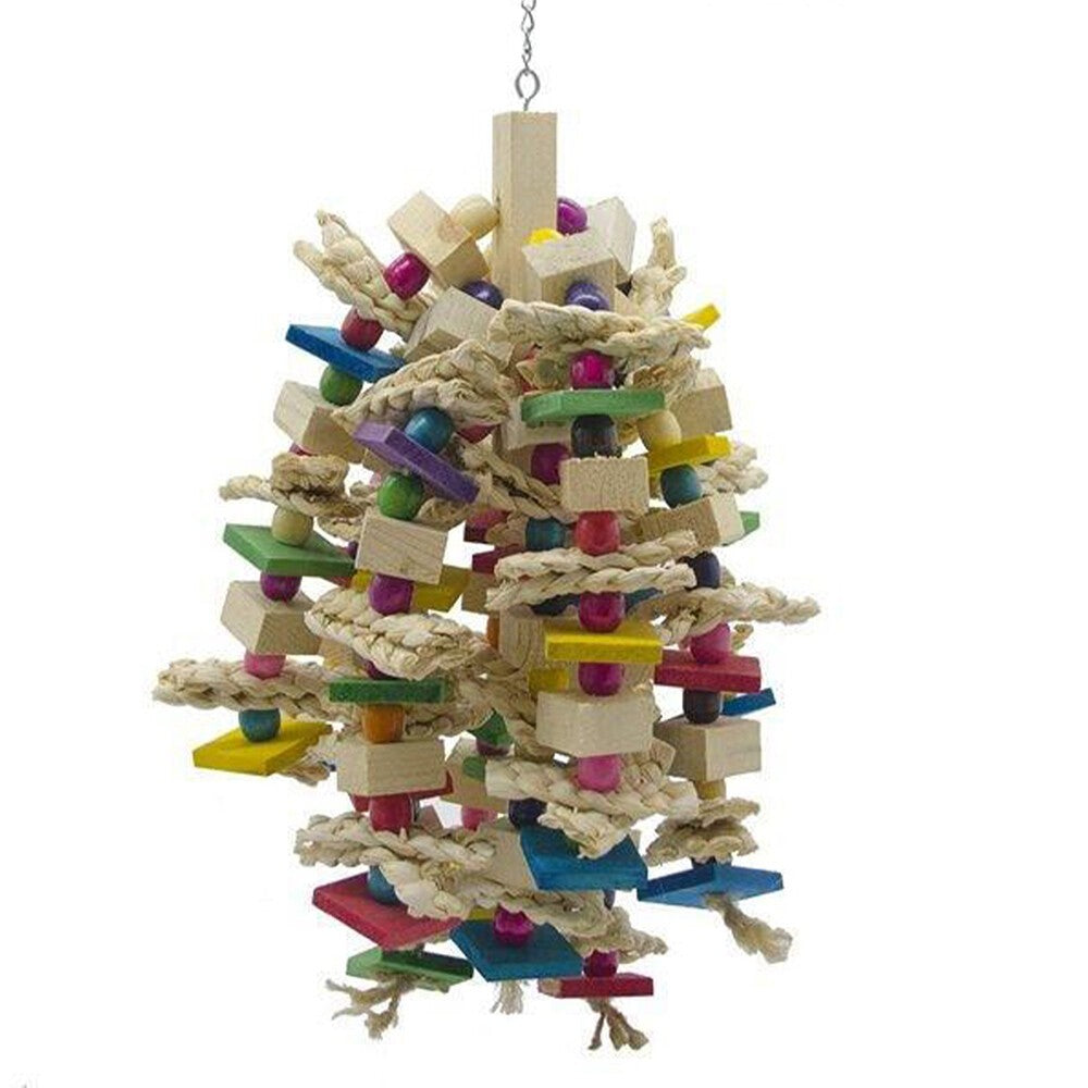 Bird Cage Chew Toys for African Grey, Macaws & Cockatoos Parrot Bite Accessories