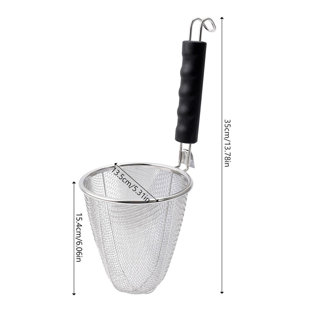 Pasta Basket Strainer Stainless Steel Kitchen Mesh Strainer with Pasta Cooker,