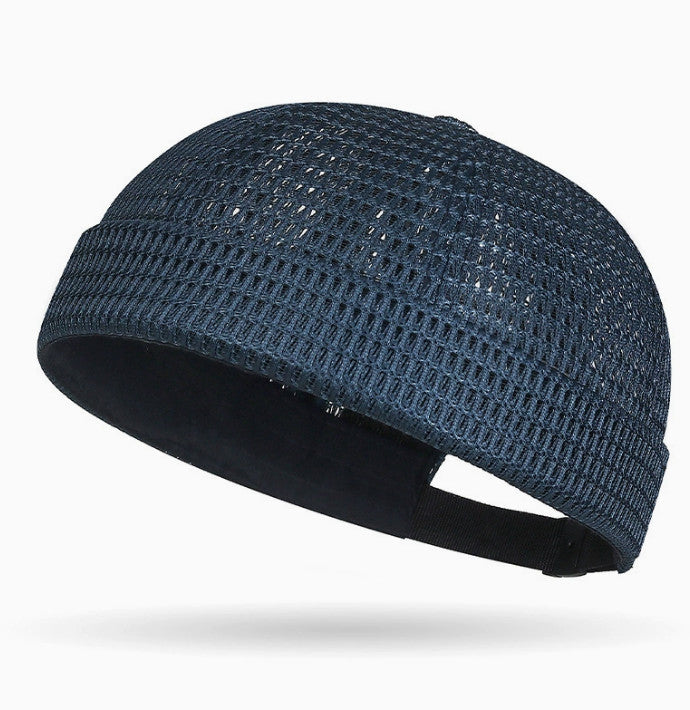 Men's Breathable Brimless Hat Summer Style Mesh Tang Ultra Cooling Skull Cap