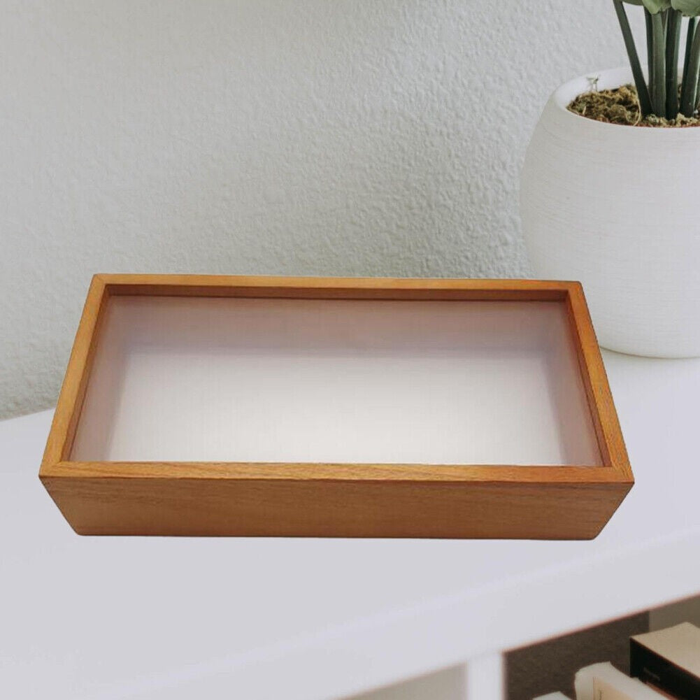 Memory Box Display Case 3D Shadow Frames Wooden Double-Sided Deep Box DIY Crafts