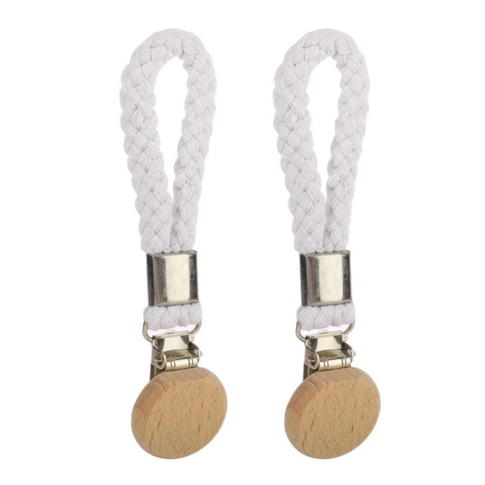 4pcs Towel Hanging Clips Clamps Braided Multipurpose Cotton Loop Metal Hook Home