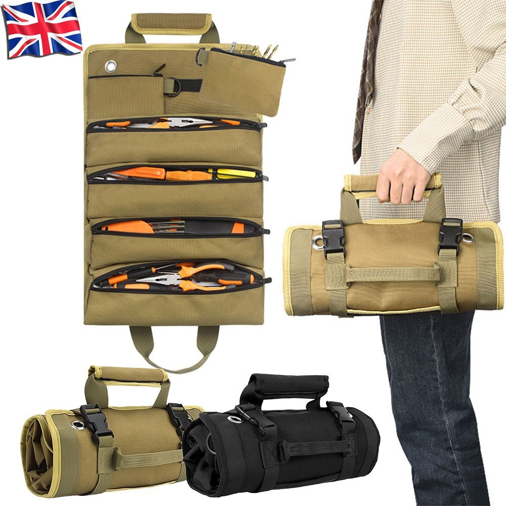 Tool Roll Organizer Tool Roll Up Oxford Bag Tool Large Wrench Super Big Pouch UK