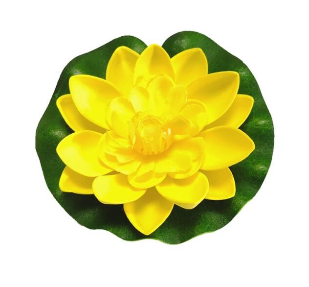 5X 10cm Artificial Lotus Water Lily Flowers Floating Pool Pond Plant Decor UK