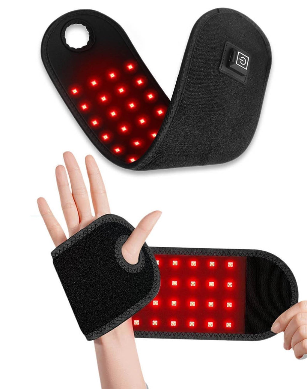 Cordless Wrist Massager for Carpal Tunnel Relief, Hand Massager with Heat